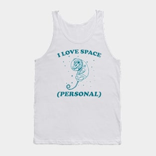i love space ( personal ) - Retro Cartoon T Shirt, Possum Meme Tank Top